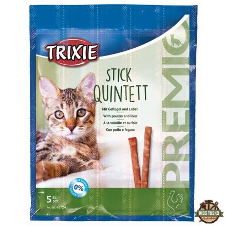 Trixie Jutalomfalat Premio Quadro-Stick Csirke/máj 5x5gr