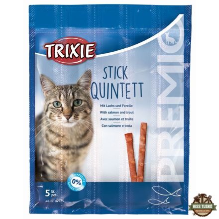Trixie Jutalomfalat Premio Quadro-Stick Lazac/Pisztráng 5x5gr