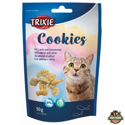 Trixie Jutalomfalat Macskának Cookies lazaccal 50g