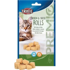   Trixie Jutalomfalat Premio Macskának Csirke és Sajt Roll 50g
