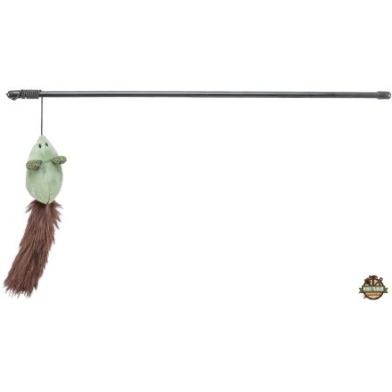 Játék Rúd Egérrel, Műanyag/Plüss, Macskamentával, 46cm