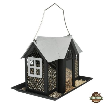 Trixie Kültéri Madáretető Villa Fém 2000ml/26x19x19cm, Fekete