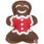 Trixie Xmas filc rénszarvas és mézeskalács ember 8cm 2db/csomag