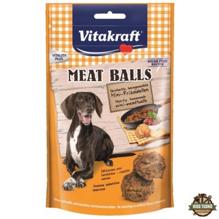 Vitakraft Meat Balls Kutya Jutalomfalat Húsgolyók 80g