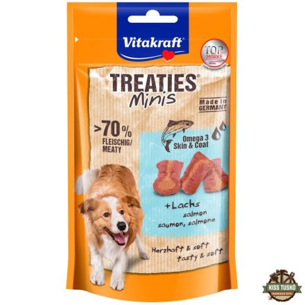 Vitakraft Treaties Minis Kutya Jutalomfalat Lazac & Omega-3 48g