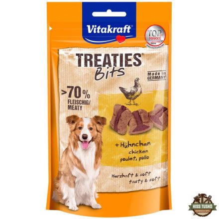 Vitakraft Treaties Bits Kutya Jutalomfalat Csirke & Bacon 120g