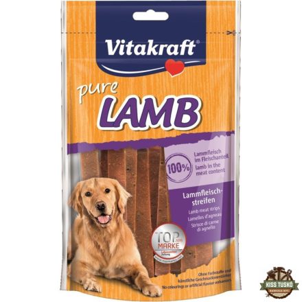 Vitakraft Lamb Strips Kutya Jutalomfalat Bárányhús Szeletek 80g