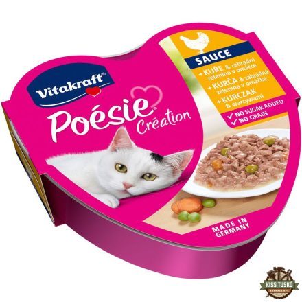 Vitakraft Poésie Macska Alutál Csirke & Kertizöldség 85g