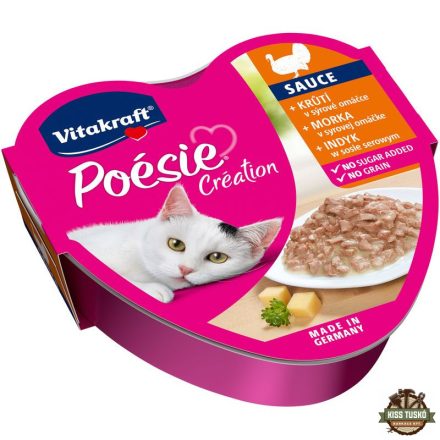 Vitakraft Poésie Macska Alutál Pulyka Sajtszószban 85g