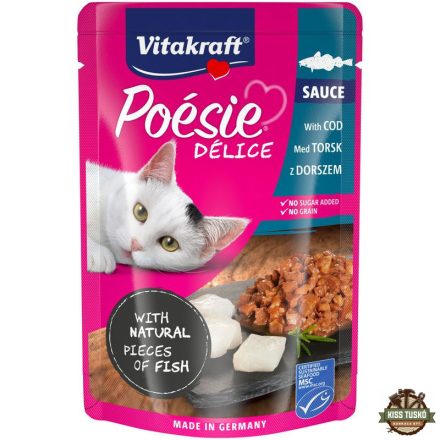 Vitakraft Poésie Delice Macska Alutasak Tőkehal 85g