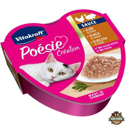 Vitakraft Poésie Macska Alutál Csirke & Pulyka Szószban 85g