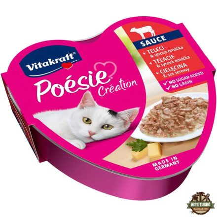 Vitakraft Poésie Macska Alutál Borjú Sajtszószban 85g