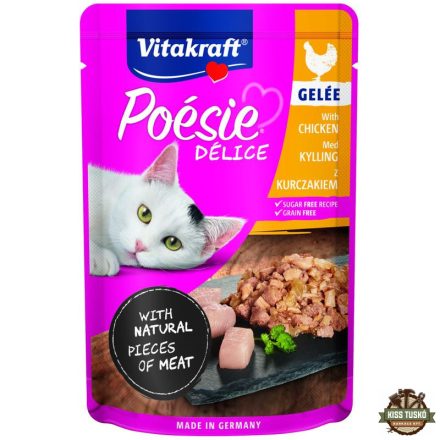 Vitakraft Poésie Délice Macska Alutasak Pulykahús Zselében 85g
