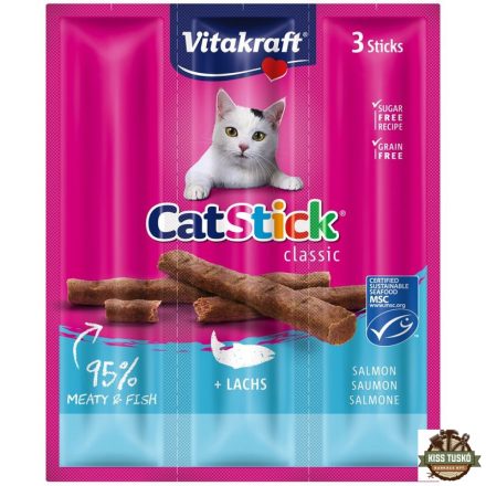Vitakraft Cat Stick Jutalomfalat Mini Lazac 3X6g