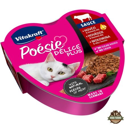 Vitakraft Poésie Delice Plus macskaeledel marha 85g