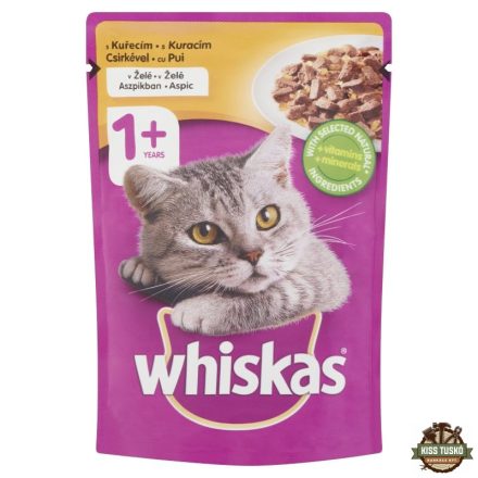 Whiskas alutasak csirke aszpikpan 85gr