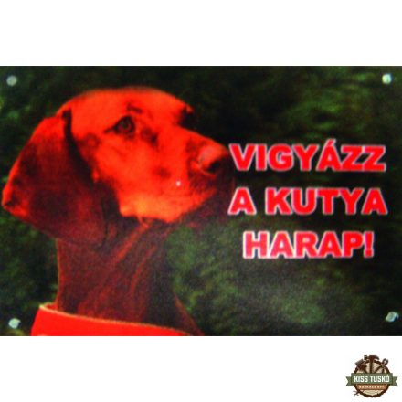 Kutya Harap Tábla A/5 Műanyag (többféle)