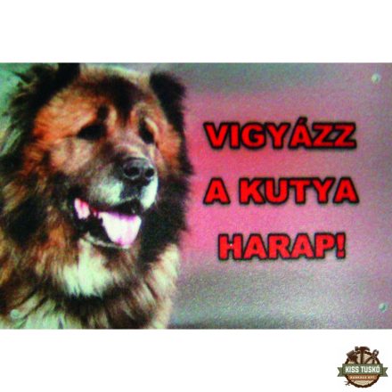 Kutya Harap Tábla Színes 8x12 (többféle)