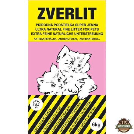 Zverlit macskaalom bentonit 0-1mm rózsaszín 6kg