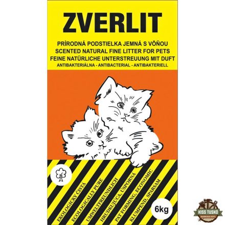 Zverlit macskaalom bentonit illatos 1-2 mm narancs 6kg