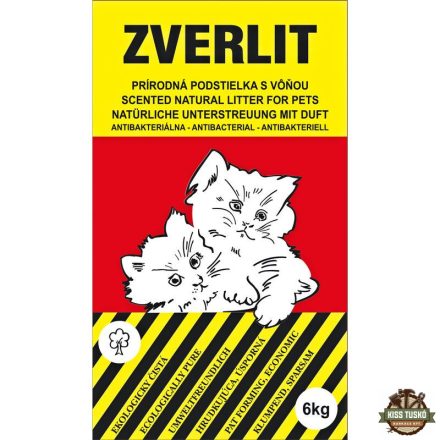 Zverlit macskaalom bentonit illatos 3-4 mm piros 6kg