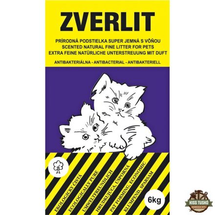 Zverlit macskaalom bentonit illatos 0-1mm lila 6kg