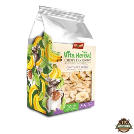 Vitapol Vita Herbal Kisállatoknak Banán Chips 150g