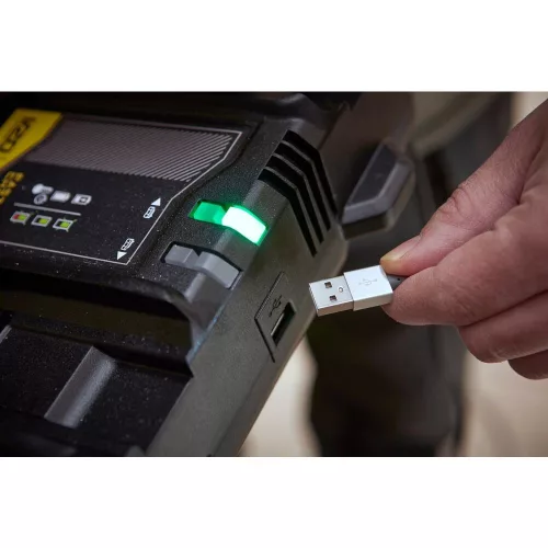 Stanley FatMax V20 Két portos töltő + USB port