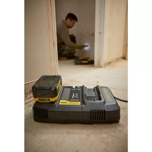 Stanley FatMax V20 Két portos töltő + USB port