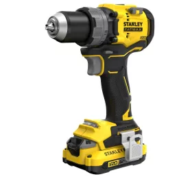 Stanley V20 Kefe-nélküli Fúró-csavarozó + 2x2.0Ah akku