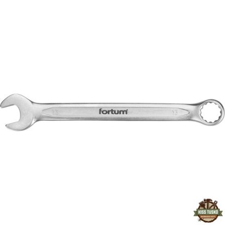 csillag-villás kulcs, 61CrV5 mattkróm; 13mm FORTUM