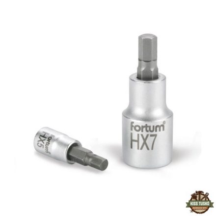 bitdugófej, imbusz, 1/4", 61CrV5/S2, mattkróm; 4mm (HX4)
