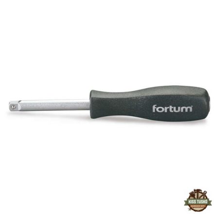 csavarhúzó markolat dugófejekhez, 1/4", 150 mm; racsnis karral hajtható FORTUM