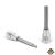 bitdugófej, imbusz,  1/2", hosszú,  61CrV5/S2, mattkróm; 6mm (HX6), 100mm FORTUM