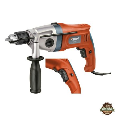 ütvefúrógép 1100W, 13mm kulcsos tokmány, 2 fokozatú, max. 3000 1/min., ID 1100 K