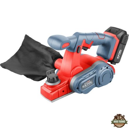 akkus gyalugép, Share20V, 20V, Li-ion, 1db akku, 1db töltő, 2000 mAh, 10.000 ford/perc, kés: 60 mm, mélység: 0-1,25 mm