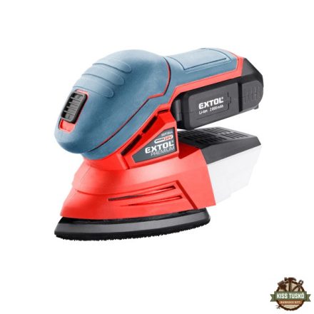 akkus delta csiszoló, Share20V, 20V, Li-ion, 1db akku, 1db töltő, 2000 mAh, 123×95 mm, ford.: 11.000 f/perc