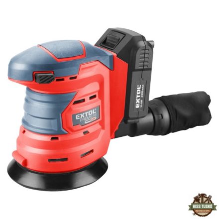 akkus rotációs (excentrikus) csiszoló, Share20V, 20V, Li-ion, 1db akku, 1db töltő, 2000 mAh, 125 mm,ford.: 10.000 f/perc
