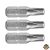 behajtóhegy TORX, 3 db, S2 acél; T 10×25mm, bliszteren