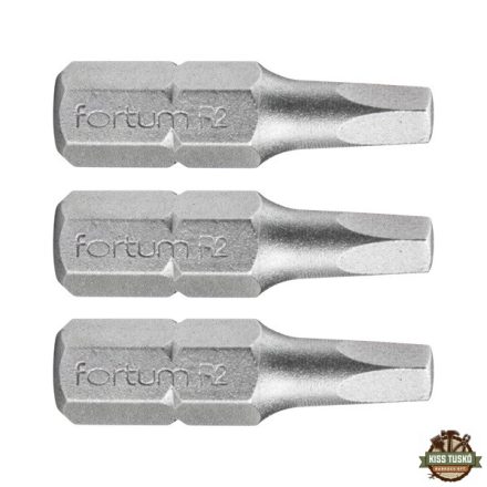 behajtóhegy négyszög, 3 db, S2 acél; SQ 2×25mm, bliszteren
