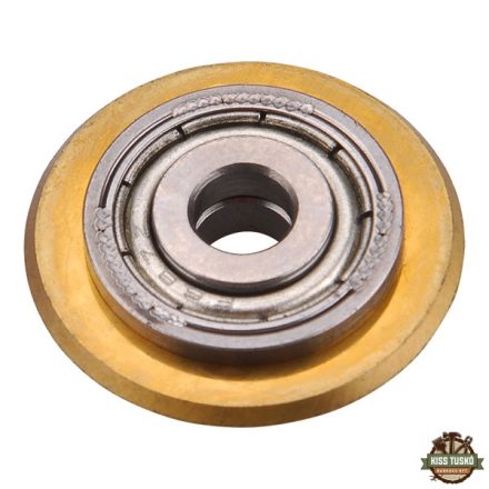 vágókerék a 4770816, 4770817, 4770818, 4770819 csempevágókhoz, titánium volfrám karbid, 22×6×5mm, csapágyas