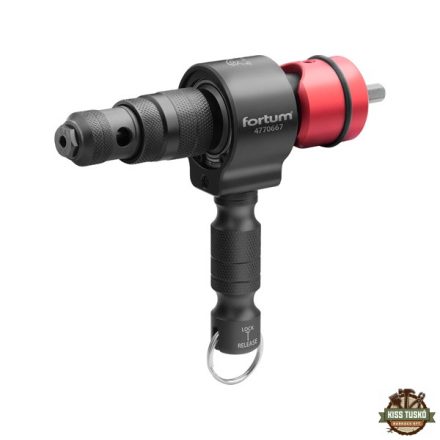adapter klt. fúrógéphez, 2 az 1-ben, popszegecsekhez és POP-NUT szegecsanyákhoz, 15 db, FORTUM