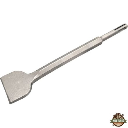 betonvéső lapos, hajlított, akasztóval, SDS PLUS; 250/60mm