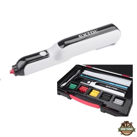 akkus melegragasztó toll, 4V, 2000 mAh Li-ion akku, stift átm: 7,2 mm