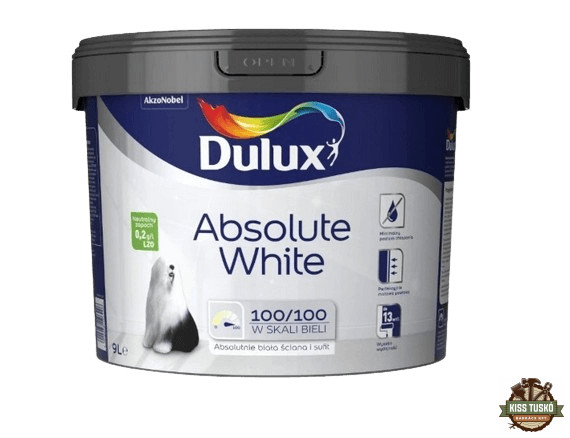 Dulux Absolute White beltéri falfesték - 9 Liter