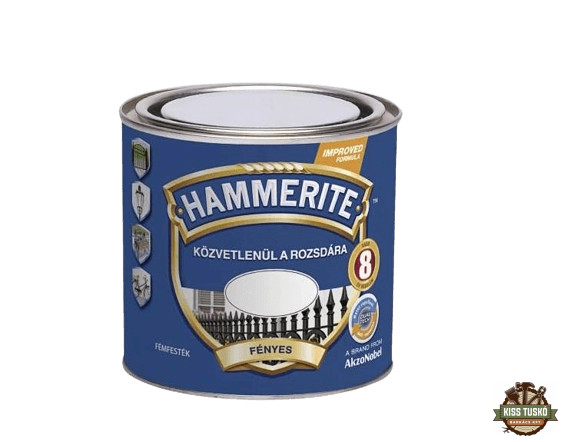 Hammerite fémfesték közvetlenül a rozsdára - fényes fekete - 0,25 l