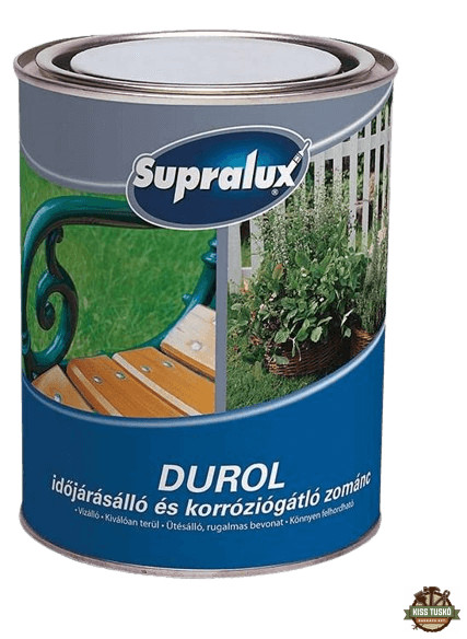 Supralux Durol időjárásálló és korróziógátló zománc - 2.5 Liter - Fehér